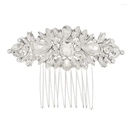 Hair Clips Bridal Vintage Metal Comb Female Luxurious Strong Hold Rhinestones Piece For Woman Decorative Ornaments