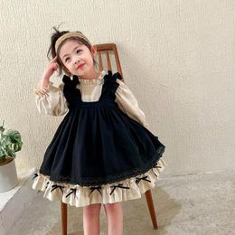 Girl Dresses Flower Girls Autumn Clothes Party For Sister Spanish Dress Lolita Toddler