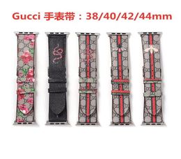 For Apple Watch Band Newest Designer Watch bands 38mm 42mm 40mm 44mm iwatch Series 2345 Wristband Leather Straps Replacement High 9750207