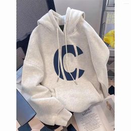 Men's Hoodies Autumn And Winter Men Women Trendy Personality Letter Printed Hooded Sports Sweater American Couple Loose Casual Top Y2k