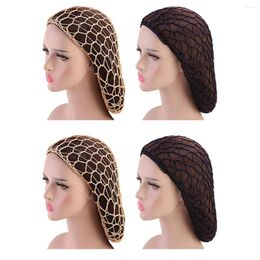 Berets 4 Pcs Girls Headbands Net Hair Accessories Cap Protector Long Sleeping Hat Women's