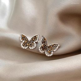 Stud Earrings 2023 Summer Fresh Sweet Butterfly Simplicity Versatile Fashion Lovely Women Jewelry Accessories