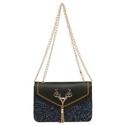 Shoulder Bags Handbags Supplier Wholesale Fashion Korean Antler Hardware Version Designer Women's Bag Women's One-shoulder Handbag