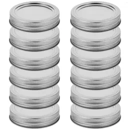 Storage Bottles 12 Set Canner Mason Jar Wide Mouth Lids Professional Canning Ball And Rings Iron Large