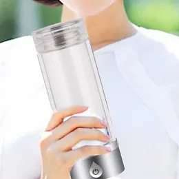 Wine Glasses Portable Hydrogen Water Ioniser Bottle Generator With Rapid Electrolysis Usb Rechargeable Technology For Healthy