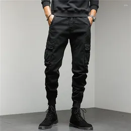 Men's Pants Jodimitty Cargo Casual Multi Pockets Military Tactical Male Outwear Loose Straight Slacks Long Trousers