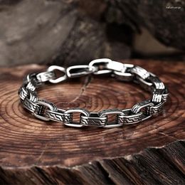 Bangle Stainless Steel Creative Pattern Men's Bracelet Personal Punk Locomotive Male Retro O-shaped Chain Wristband Gift