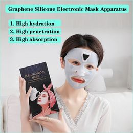 Electric Massage Mask Ems Magnet Pluse Face Beauty Massager Anti Wrinkle Moisturizing Cream Absorption Lifting Skin Spa 231222