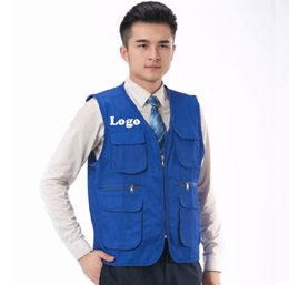 Factory 1PCS Custom Volunteer Waistcoat Customized Work Uniforms Printing Work Vests T2009101850593