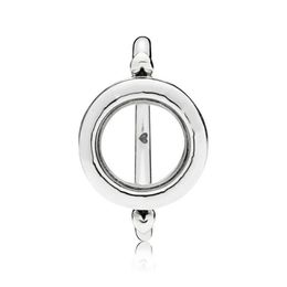 New Trendy 925 Sterling Silver Fashion Signature Floating Locket Ring For Women Wedding Party Gift Fine Europe Jewellery Original D1241U