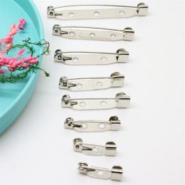 1000pcs 2cm Safety Lock Back bar Pin DIY brooch base Brooch Back Base With Safety Pin use for brooch248y