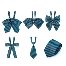 Bow Ties Jk Uniform Tie Striped Detachable Collar Japan Seifuku Cosplay Pre-tied Schoolgirl Suit Neckwear