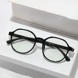 Sunglasses Women Frame Flat Computer Eye Glasses Plain Faced Mirror For Men Anti Blue Light Ultra Retro Round Black Eyeglass