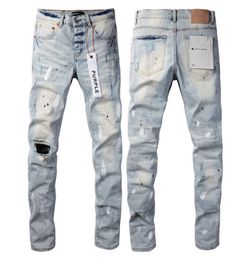 2024 marca viola jeans viola jeans jeans high street blu buco rotto pantaloni in difficoltà slitta