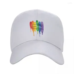 Ball Caps Punk Love Wins Baseball Cap For Women Men Breathable Gay Lesbian Dad Hat Performance