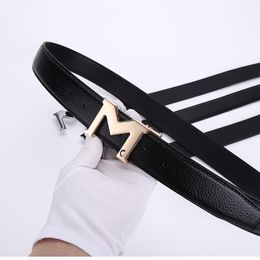 M Belt Belts For Women Designer Solid Colour Fashion Letter Design Belt Leather Material Business Model Size 105-125Cm Many Styles Very Nice s aterial odel any