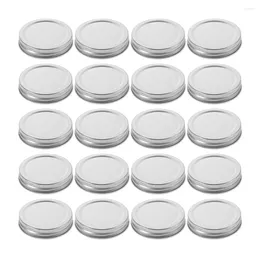 Dinnerware 30 Pcs Tinplate Lid Canning Lids For Replacement Multipurpose Jar Mason Wide Mouth Regular Reusable Covers