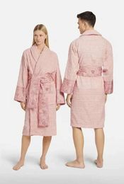 Designers Veet Bathrobe Robe Baroque Fashion Cotton Hoodies Pamas Mens Women Letter Jacquard Printing Barocco Print Sleeves Shawl Collar down 969