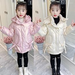 Down Coat 2024 Korea Autumn Winter Warm Cotton Jacket Tops Windbreaker Toddler Girl Clothes Elementary School