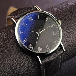 Wristwatches Fashion Leather Brand Quartz Watches Business Wristwatch Birthday Gifts For Men Women