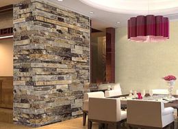 Stone wallpaper roll modern wallpaper brick wall 3d background wall wallpaper for living room vinyl Chinese1927602