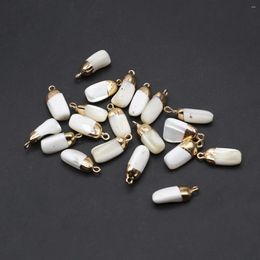 Pendant Necklaces 2pc Natural Pearl Shell Pendants Irregular White Charms For Jewellery Making Diy Women Necklace Earrings Crafts
