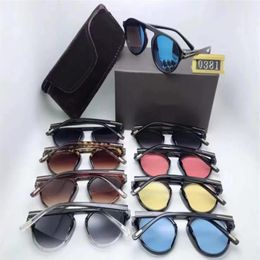 New round Sunglasses Man Woman Eyewear toms Fashion Designer rounds Sun Glasses UV400 fords Lenses Trend Sunglasses 0381 With box315K