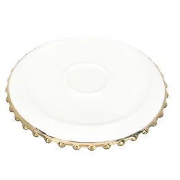 Plates Pasta Dim Sum Plate Dessert Dish For Home Western Decorate Ceramic Tableware Household Round White