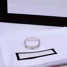 Blind For Love 925 silver Ghost series elf couple ring simple fashion Christmas gifts242Y