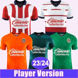 2023 24 Chivas Player Version Soccer Jerseys I. BRIZUELA A. VEGA G. SEPULVEDA F. BELTRAN CISNEROS Home Away 3rd GK Football Shirts Short Sleeve Uniforms