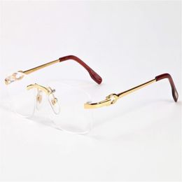 Quadratische Sonnenbrille für Männer Buffalo Hornbrille Neue Mode -Vintage -Sonnenbrille für Frauen klare Linsen Rahmenspiegel Lunettes Gafas D243R