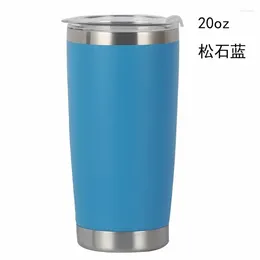 Water Bottles 20oz Car Cup With Cold Insulation And Stainless Steel 304 Spray Molded Ice Cream Trend Essential