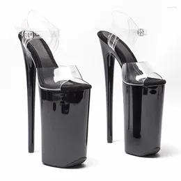 Sandals LAIJIANJINXIA 26CM/10inches PVC Upper Sexy Exotic High Heel Platform Party Pole Dance Shoes 007