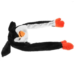 Berets Penguin Hat Performance Prop Costume Hats Keep Warm Plush Decorative Animal Nativity Ornaments