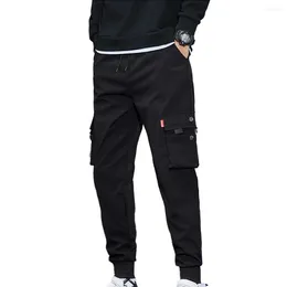 Men's Pants Casual Man Winter Warm Fleece Cargo Sweatpants Multi Pocket Baggy Thicken Joggers Harem Trousers For Men Clothing