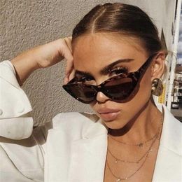 Vintage Women Sunglasses Cat eye Eyewear Brand Designer Retro Sunglass Female UV400 Shade Points311Z