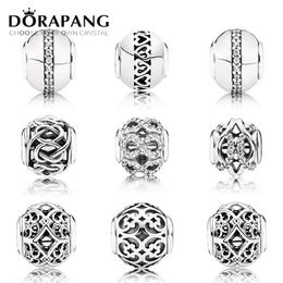 DORAPANG The New 100% 925 Sterling Silver Charm bead Hollowed out pattern Collocation DIY Bracelet & bracele Factory whole254q