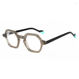 Sunglasses Frames Fashion Acetate Material Eyeglasses For Women Tortoise Green Red Glasses Men Western Square Style Eyewear Unisex