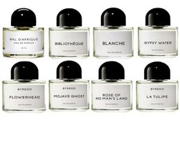 Perfumes Byredo Spray Eau De Toilette Perfume Rose of No Man's Land Gypsy Water Blanch 6 Style Perfume for Men 100ml Long Lasting