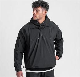 Men039s Jackets 2022 Men QUARTER ZIP JACKET Sports Gym Lightweight Windbreaker Training Running Jakctes Pullover Outdoor Sportw4945045