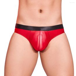 Underpants Men Sexy Briefs Seamless Ultra-Thin Transparent Underwear Breathable Scrotum Bulge Oil Shiny Glossy Panties Jockstrap