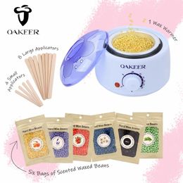 Epilator 200ml Wax Warmer Kit Waxing Hine Heater Hair Removal Depiladora Facial Best Hair Remover White Wax Epilator Back Hair Removal