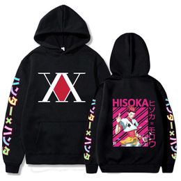 X Hunter Hisoka Streetwear Sweatshirt Anime Hoodie Print Hooded Sweatshirts Loose Long Sleeve Men Clothes Pullover Fall