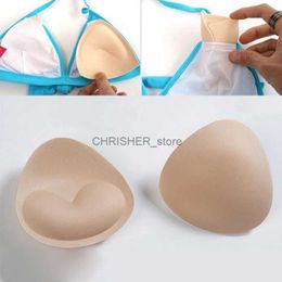 Bikinis Set Women's Bikini Swimwear Underwear Thickened Triangular Sponge Chest Pad Insert Small Chest Enlarged Collapsible Sponge PadL231225