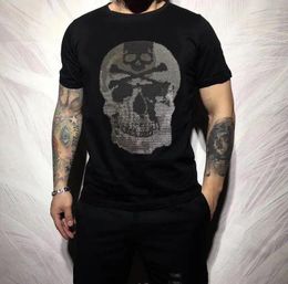 Men's T Shirts Men Fashion Holiday T-SHIRTS Designer Rhinestone T-shirt Summer Clothes