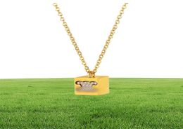 CEL Triomphe cube diamond pendant necklaces & bracelet & earrings designers Jewellery for women party gold mens necklace chain2946478