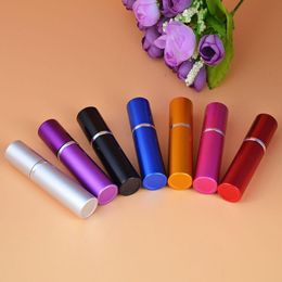 Wholesale 10ml Aluminum Glass Bottles Travel Refillable Bottles with Pump Sprayer Empty Perfume Sample Bottles 10 ml colorful in Stock Oixib