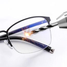 Sunglasses Unbreakable Flexible Progressive Reading Glasses For Men Women Presbyopia Anti Blue Light TR90 Titanium Extra Hardening241a