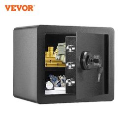 VEVOR 1205 Cubbic Fit Electronic Safe Deposit Box W Digital Access Override Keys for Store Money Gun Jewellery Document 231225