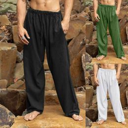 Men's Pants Men Spring Summer Trousers Pant Casual Loose Solid Sports Full Length Fashion With Pocket H Apparel